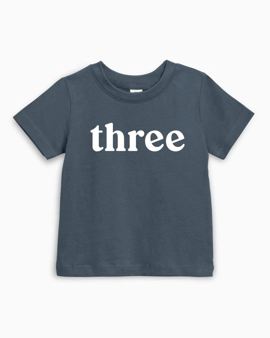 Three Birthday Girl & Boy Organic Cotton Kids T-Shirt – Serif 3rd Birthday Baby & Youth Tee