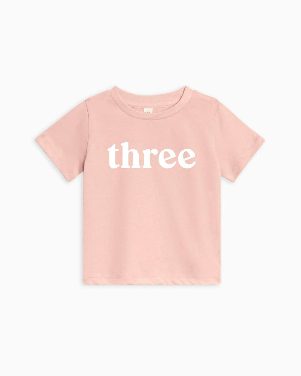 Three Birthday Girl & Boy Organic Cotton Kids T-Shirt – Serif 3rd Birthday Baby & Youth Tee