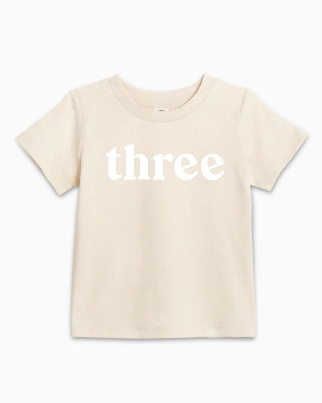 Three Birthday Girl & Boy Organic Cotton Kids T-Shirt – Serif 3rd Birthday Baby & Youth Tee