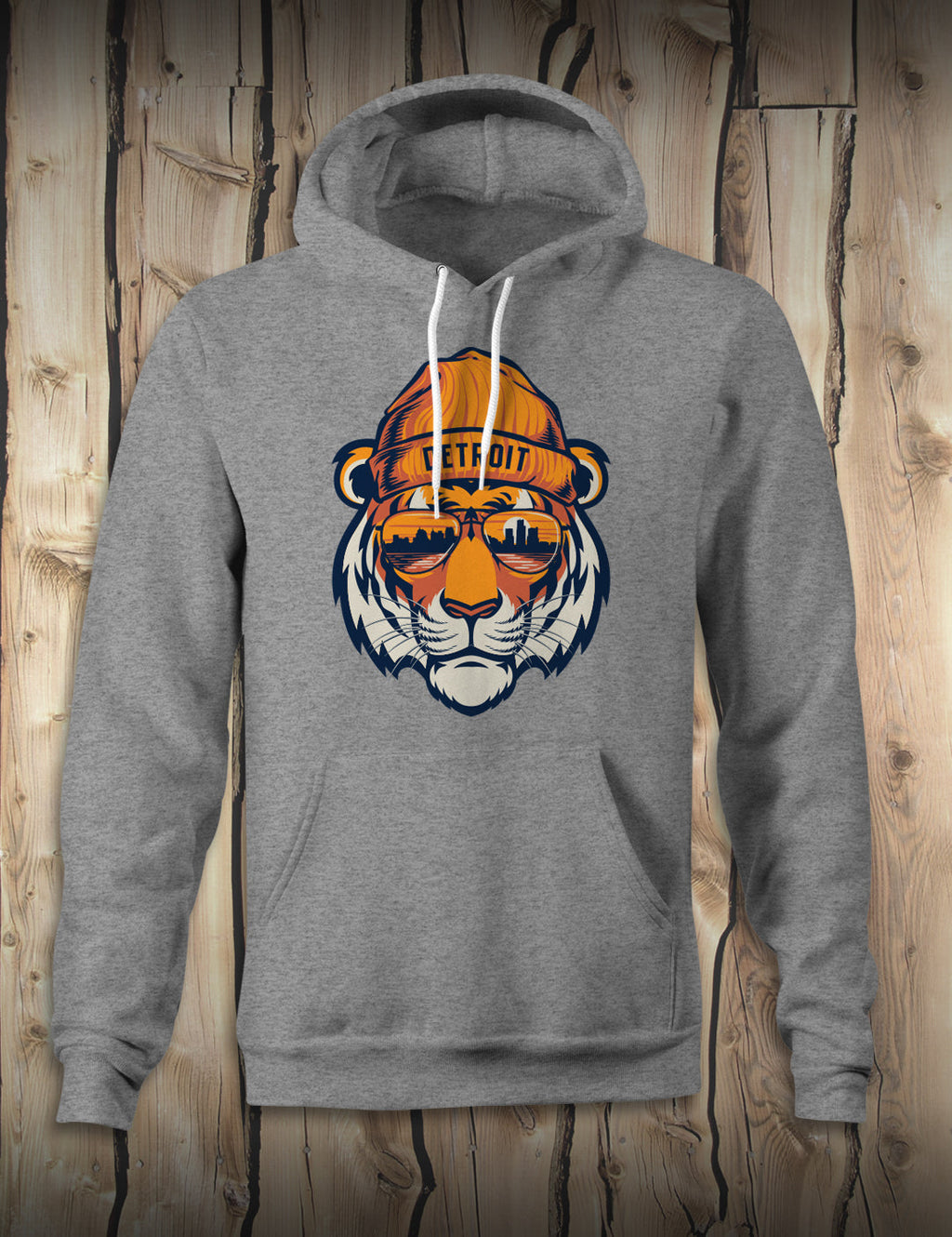 Tiger Head - Unisex Hoodie - Athletic Heather Gray