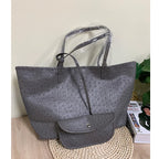 XMESSUN Original Fashion Style Women Bag Portable Women's Bucket Bags Ostrich Pattern Shopping Tote Casual Simple Ladies Handbag