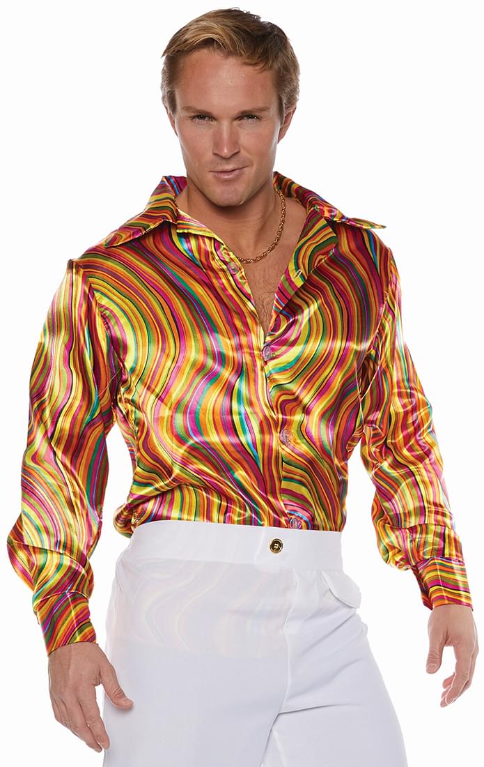 Swirls costume Disco Shirt, X-Large