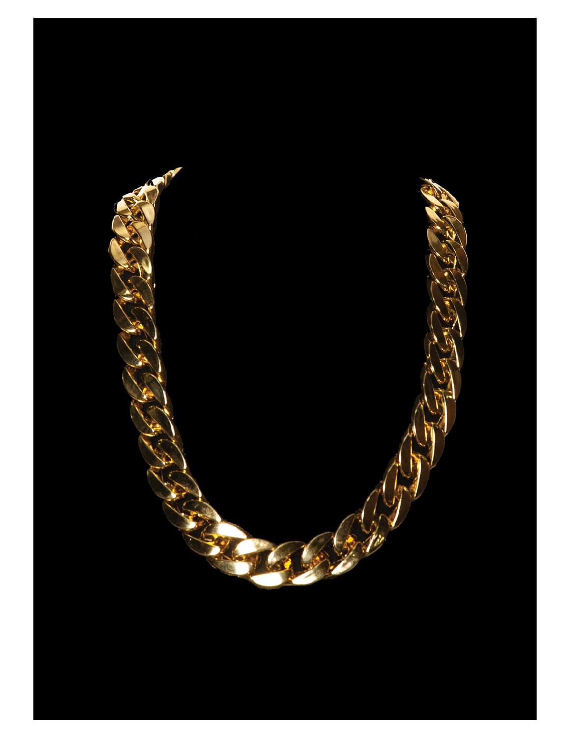 gold 90s chain Thick Necklace costume Jewelry