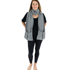 Knit Scarf with Pockets