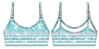 Straight Strap Sports Bra | Miami Vice Mayhem