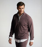 Voey Quarter Zip Sweatshirt - Espresso