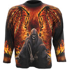 Spiral - Flaming Death - Allover Longsleeve T-Shirt Black - L