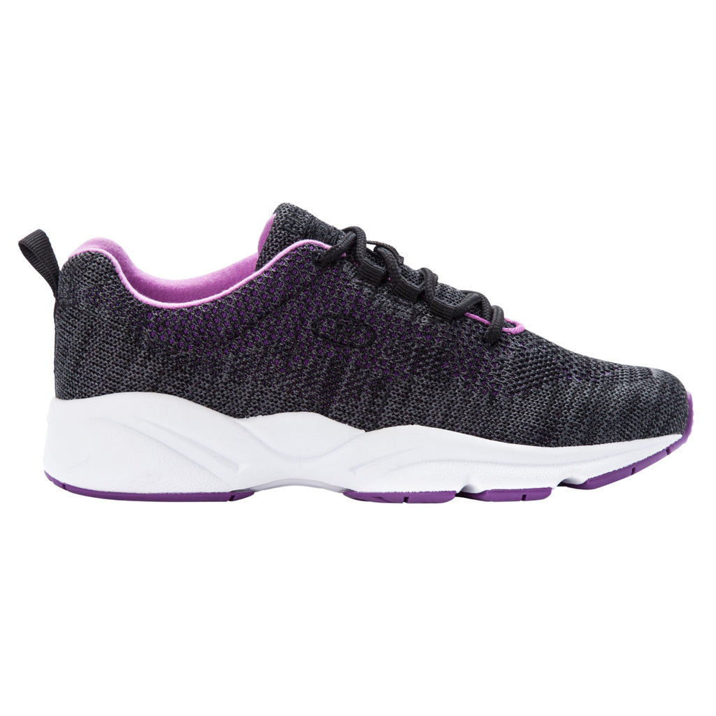 Propet Stability Fly Womens Sneakers - Black/Berry, Size 13