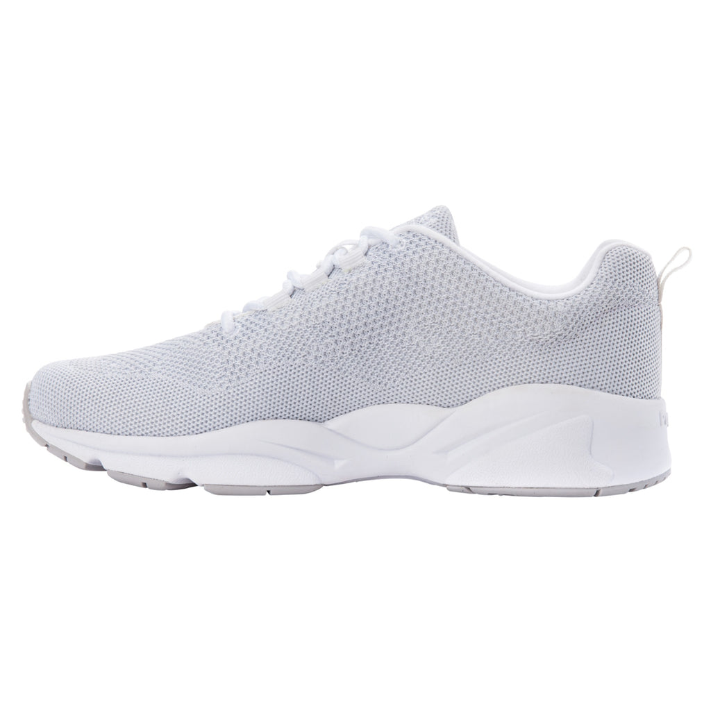 Propet Stability Fly Womens Sneakers - White/Silver, Size 10H