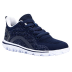 Propet TravelActiv Axial Womens Sneakers - Navy/White, Size 08H