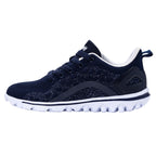 Propet TravelActiv Axial Womens Sneakers - Navy/White, Size 08H