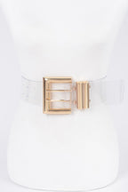Metal Buckle Transparent Belt