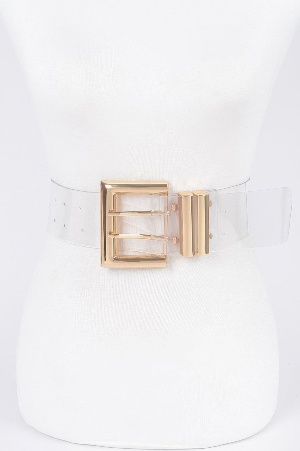 Metal Buckle Transparent Belt