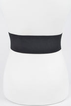 Metal Buckle Plus Size Elastic Belt