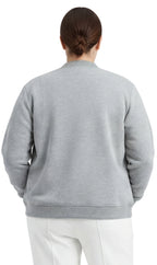 Women's Snap Up Jacket with Stand Collar and Patch Pockets