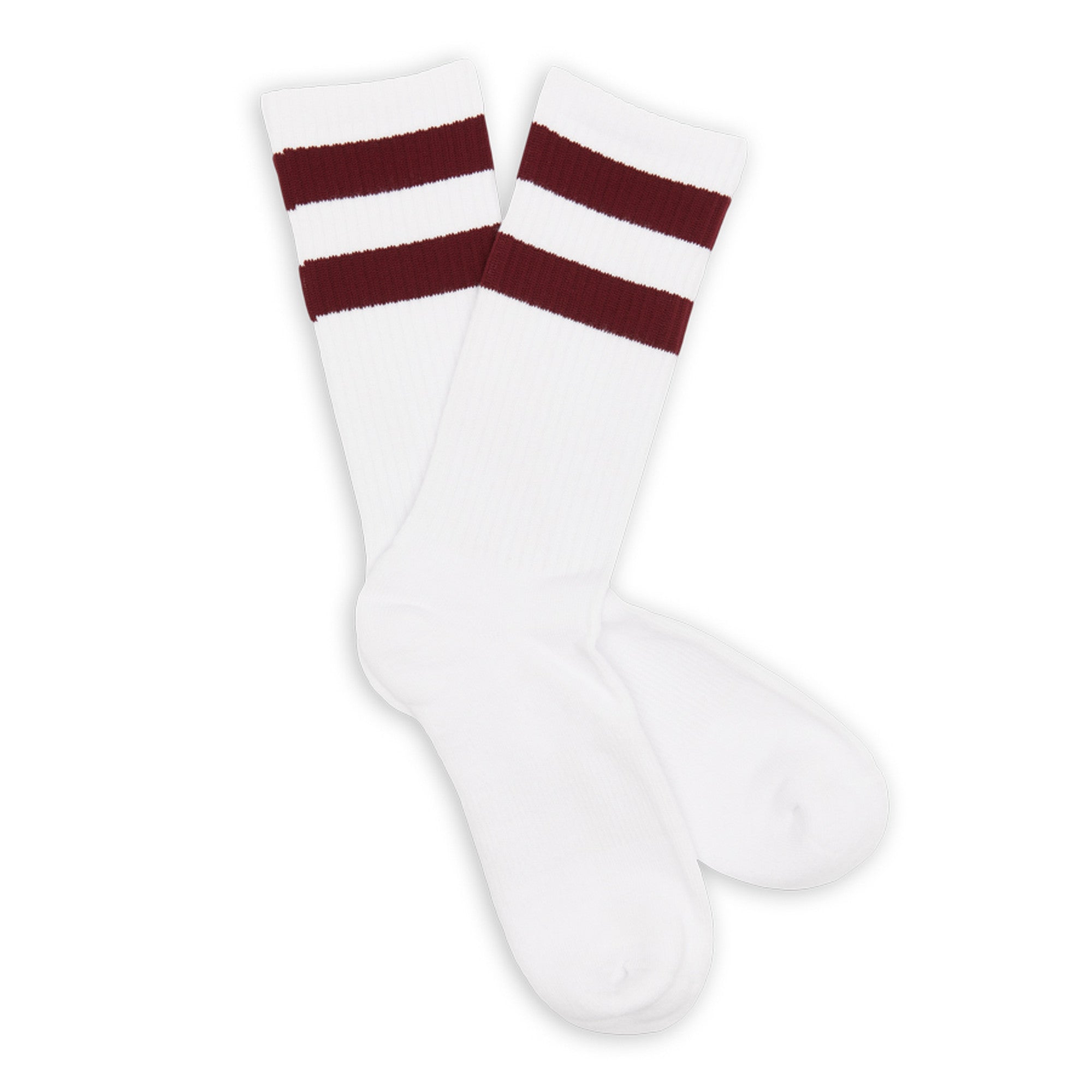 Maroon Retro Casual Socks