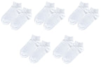 tittimitti® 98% ORGANIC COTTON Kid's Ankle Socks (5-pack). Ages 5 Through 12.