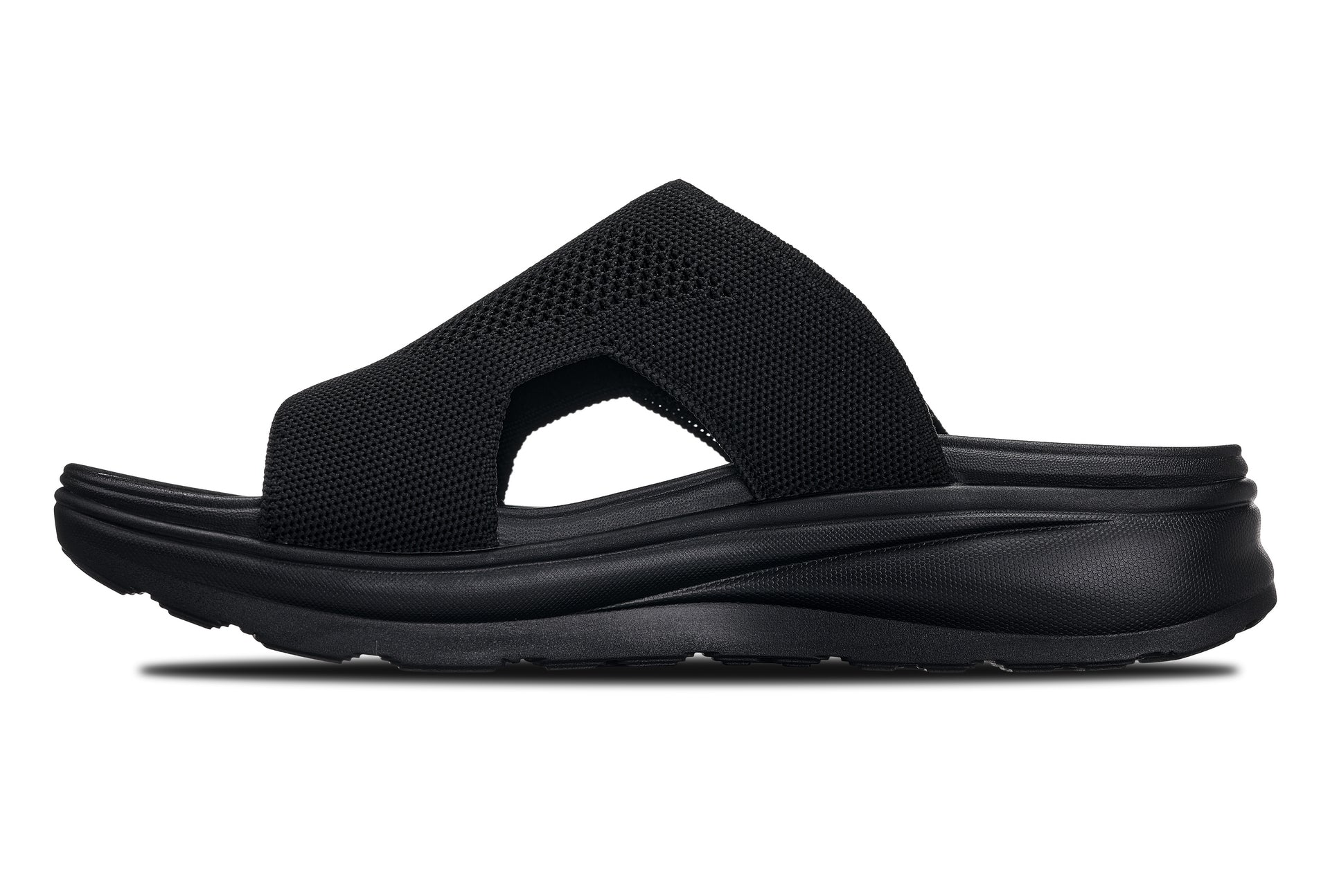 CALTO - X1657 - 2 Inches Taller (Black/Knitted Black)