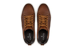 CALTO - Y7153 - 2.6 Inches Taller (Brown) - Leather Ankle Top Sneak-Boot