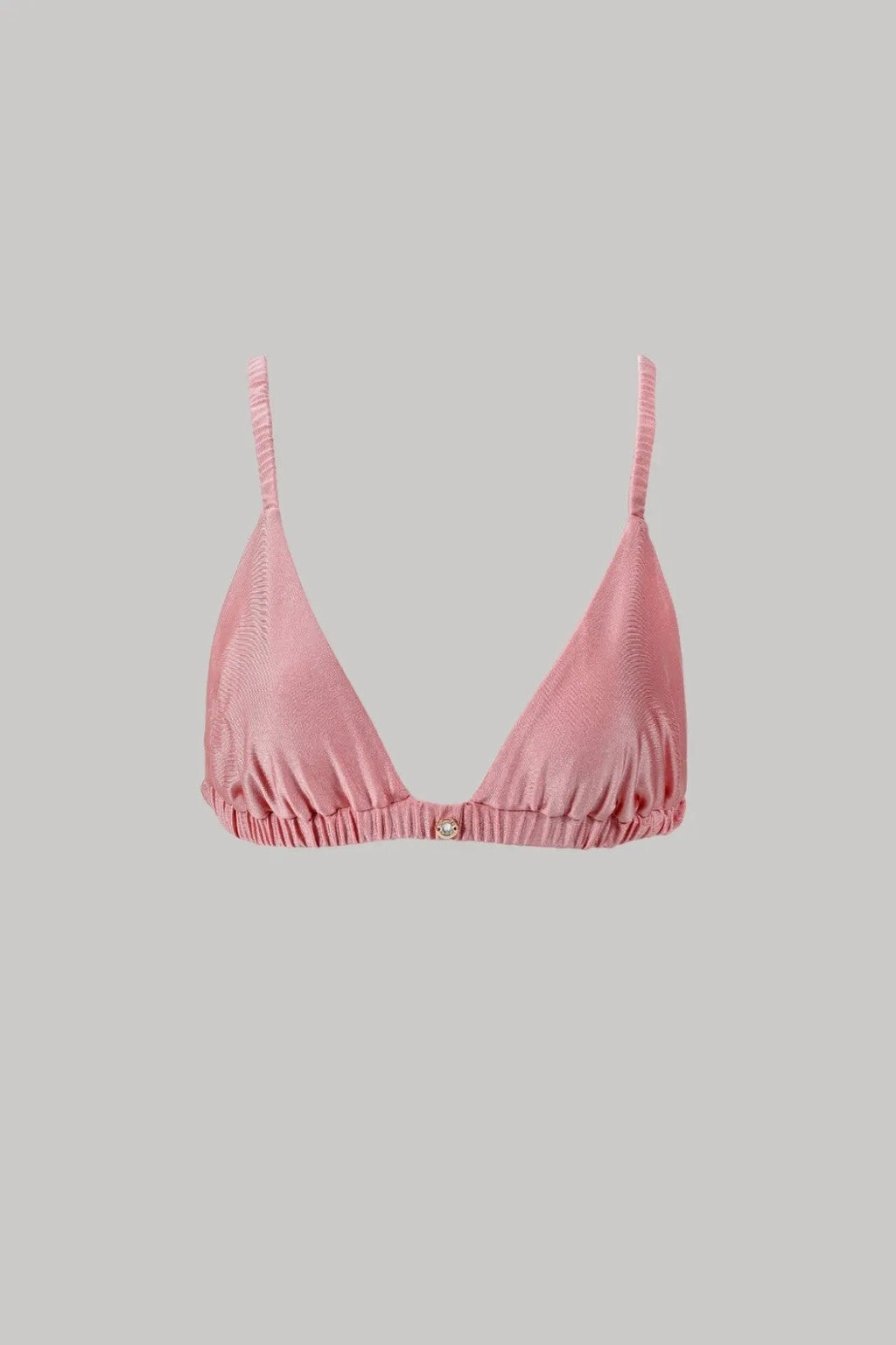 Bikini - Pink Musk Shiny Finish - Triangle Top