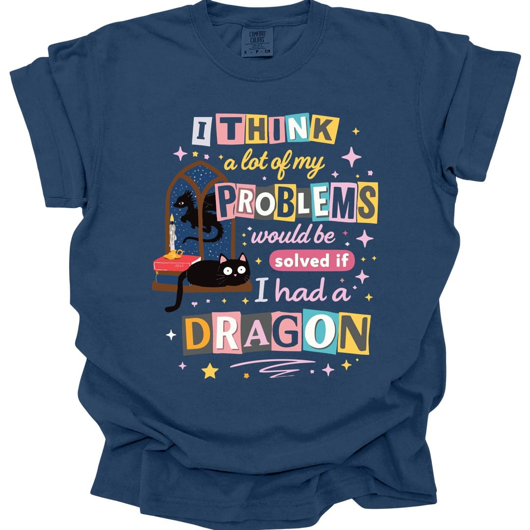 A Lot Of My Problems Would Be Solved If I Had A Dragon T-Shirt - Comfort Colors