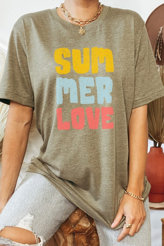 Summer Love Sun and Fun Adventure Graphic Tee T-Shirt
