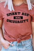 Smart Ass University XXL Sarcastic Graphic Tee T-Shirt