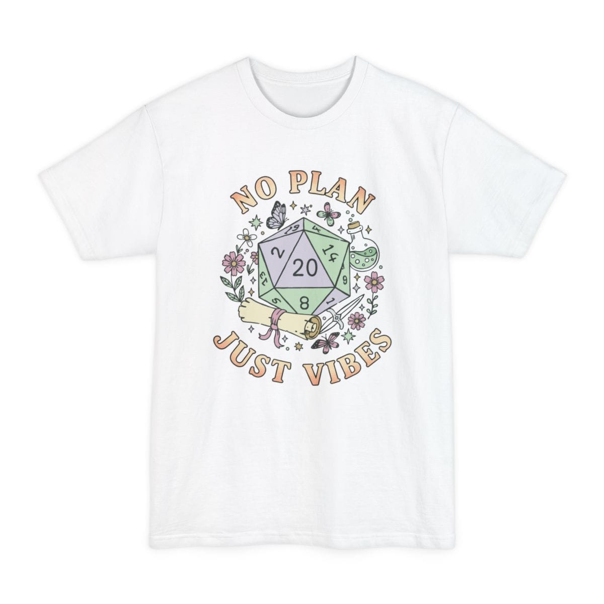 No Plan Just Vibes D&D Tall T-Shirt