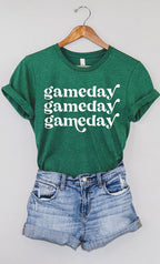 Distressed Game Day Graphic Tee T-Shirt