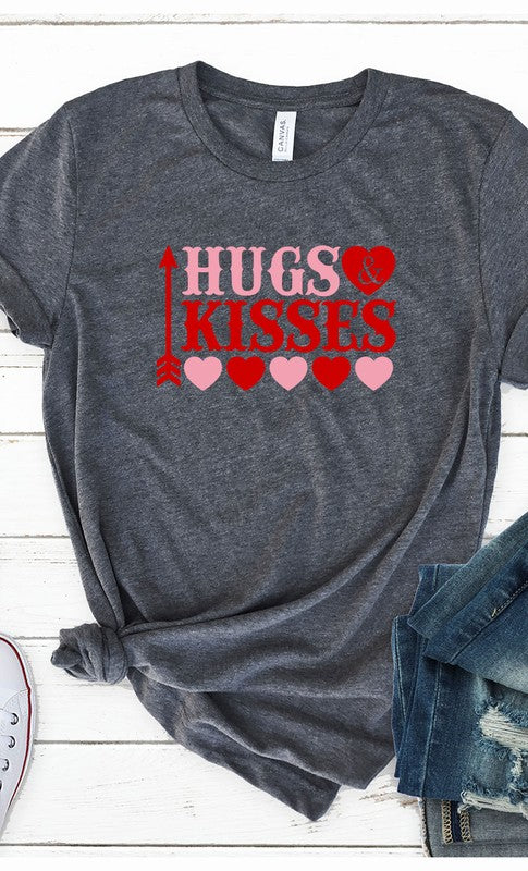 Hugs and Kisses Graphic Tee T-Shirt