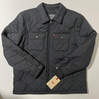Levi's Men's Quilted Black Jacket with Front Pockets