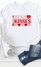Hugs and Kisses Graphic Tee T-Shirt