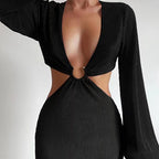 Dresses Autumn Fashion Pressed Pleated Waistless Women's Dresses malcomodes-biz.myshopify.com