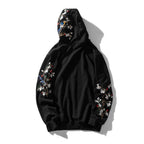 KH9083 Flowers Birds Embroidery Hoodie