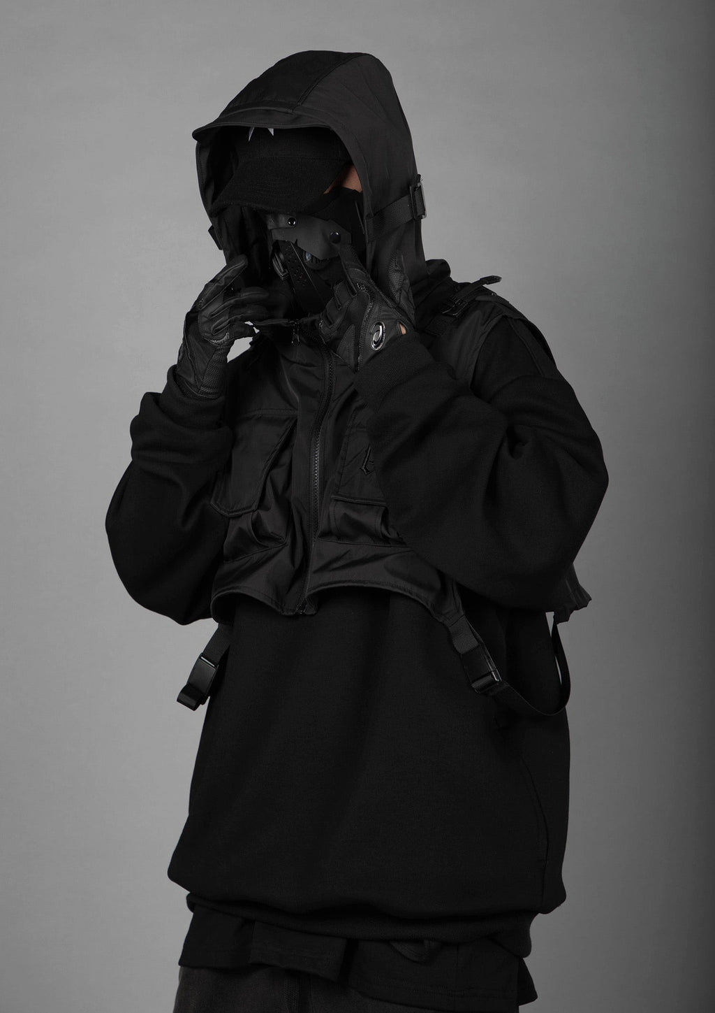 HiH34 Black Tech Guard Hoodie