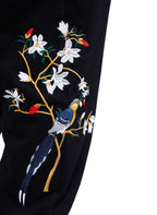 7046 Flowers Embroidery Joggers