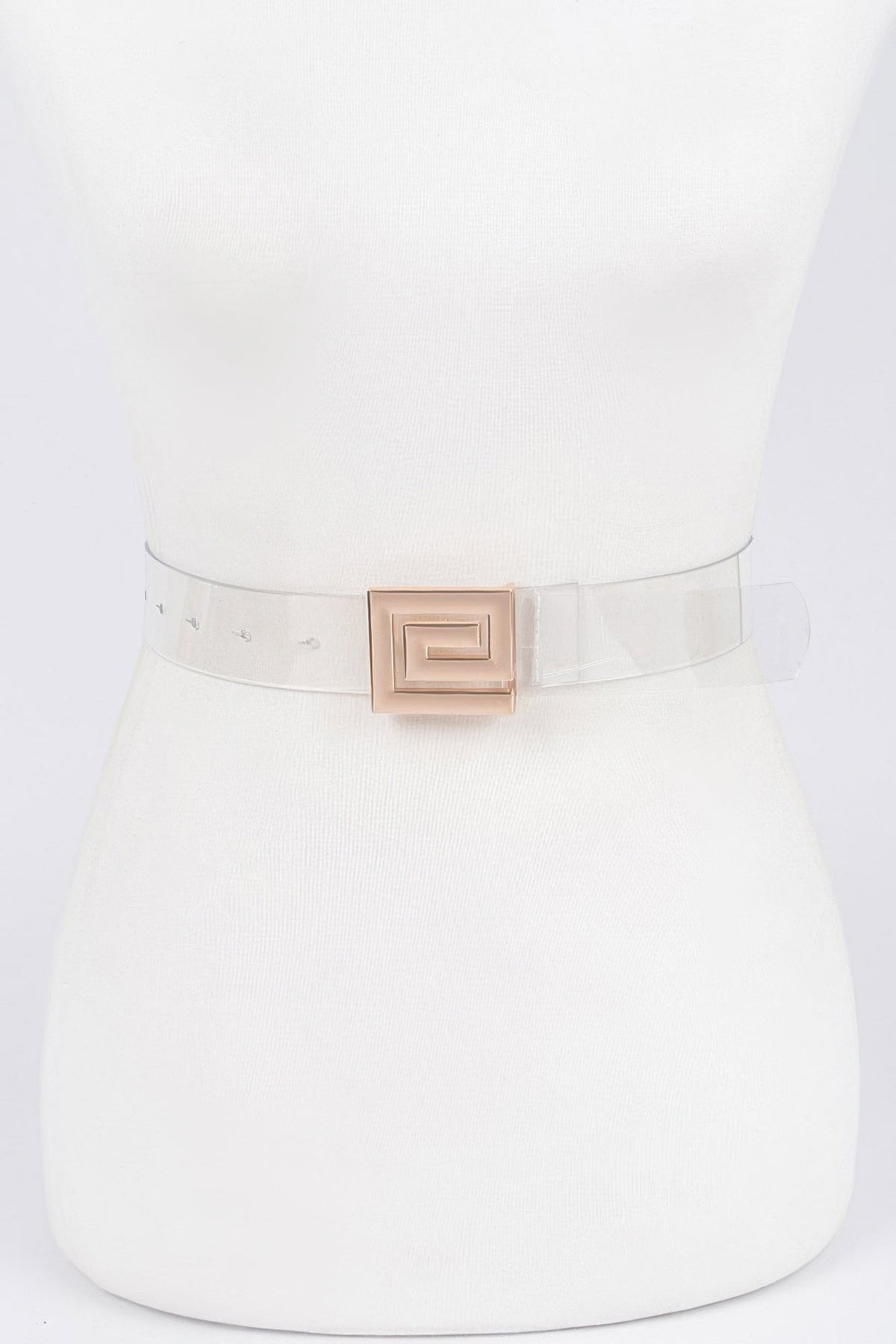 Metal Buckle Vegan Belt