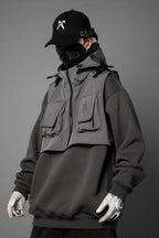 HiH34 Grey Tech Guard Hoodie