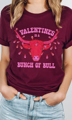 Valentines Is A Bunch Of Bull Graphic Tee T-Shirt