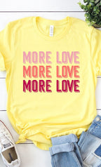 More Love Graphic Tee T-Shirt PLUS