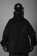 HiH33 Black Utility Hoodie