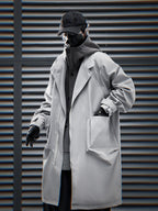 HiJ36 Grey Urban Trench Coat