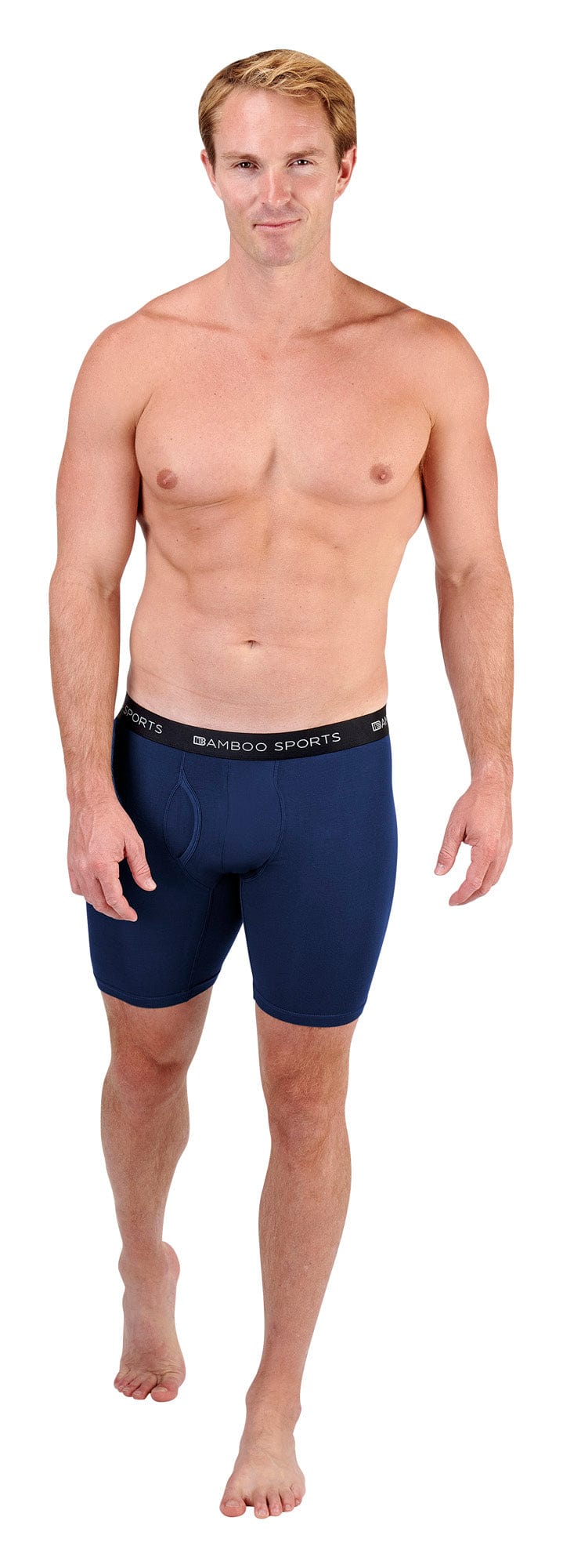 Men's 6" Inseam Bamboo Rayon Boxer Briefs - 4 Pack