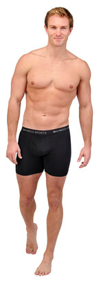 Men's 4" Inseam Bamboo Rayon Boxer Briefs - 4 Pack