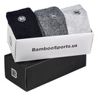 Premium Bamboo Rayon Crew Socks - 3 Pair Gift Box