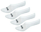 Super Low Cut No Show Bamboo Rayon Socks - 4 Pair