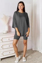 Three-Quarter Sleeve Top - Soft Rayon - Everyday Essential