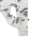 Amalfi Coast Beach Umbrella Black and White Zippered Romper