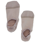 Beige Cotton No Show Socks