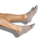 Beige Cotton No Show Socks